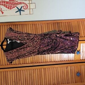 Grace Karin Multicolor Sequin Formal  Dress